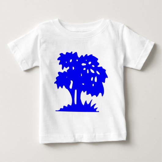 T-shirt Pour Bébé Arbre à dessin - Bleu (Devant)