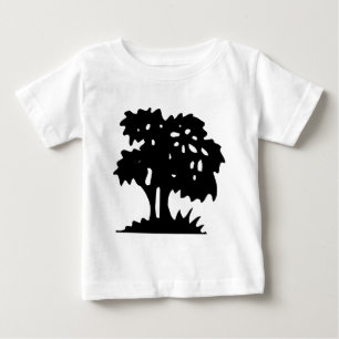 T-shirt Pour Bébé Arbre à dessin - Noir