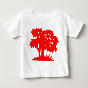 T-shirt Pour Bébé Arbre à dessin - Rouge