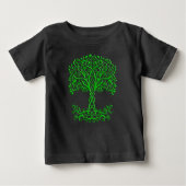 T-shirt Pour Bébé Arbre Celtique Vert De Vie (Devant)