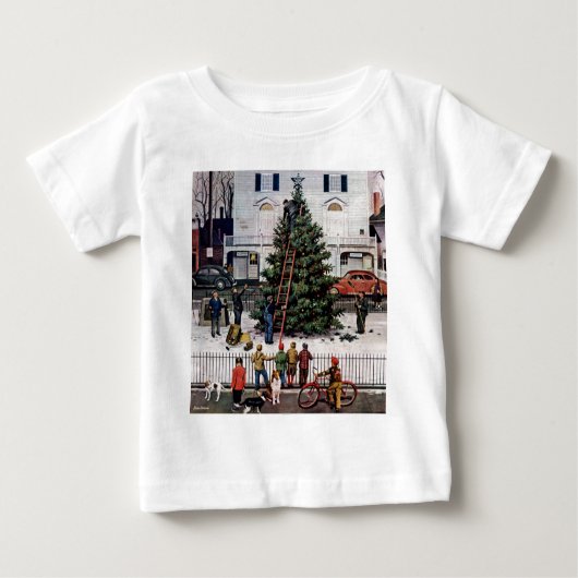 T-shirt Pour Bébé Arbre dans la place (Devant)