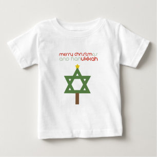 T-SHIRT POUR BÉBÉ ARBRE DE CHRISTMUKKAH