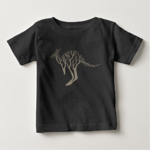 T-shirt Pour Bébé Arbre de kangourou de l'arrière-pays australien ar