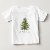 T-shirt Pour Bébé Arbre de Noël (Devant)
