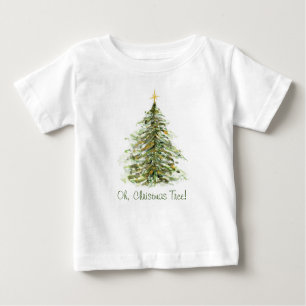 T-shirt Pour Bébé Arbre de Noël