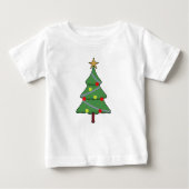 T-shirt Pour Bébé Arbre de Noël adorable (Devant)
