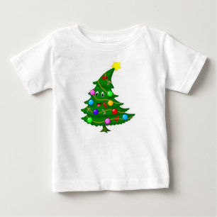 T-SHIRT POUR BÉBÉ ***ARBRE DE NOËL AVEC SOURIRE***