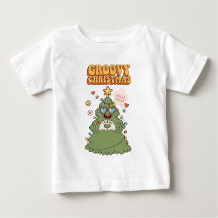 T-shirt Pour Bébé Arbre de Noël super - Vibes Holly Jolly