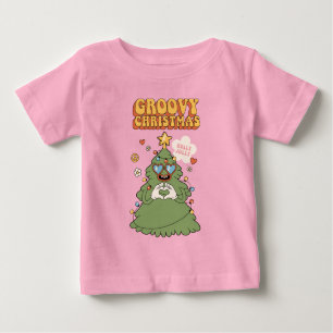 T-shirt Pour Bébé Arbre de Noël super - Vibes Holly Jolly