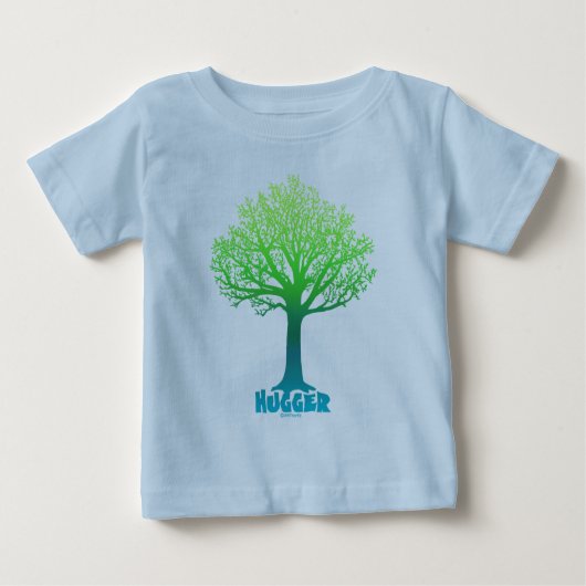 T-shirt Pour Bébé Arbre vert de Hugger (Devant)