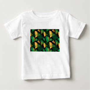 T-shirt Pour Bébé arbres noël en or noir