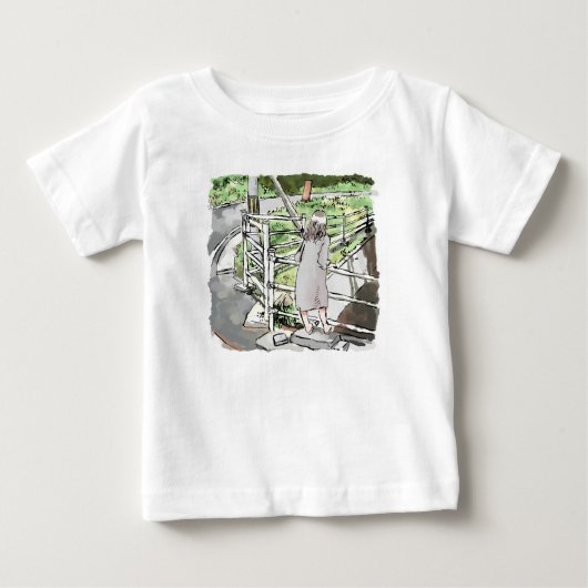 T-shirt Pour Bébé arc-en-ciel (Devant)