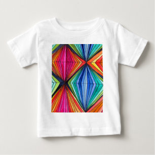 T-shirt Pour Bébé Arc-en-ciel - Art optique géométrique