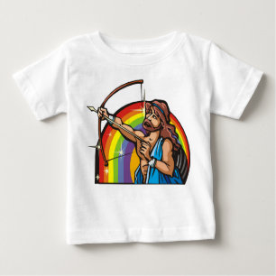 T-shirt Pour Bébé Arc en ciel des années 1980 avec Sagittarius Arche