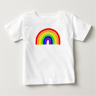 T-shirt Pour Bébé Arc-en-ciel large 