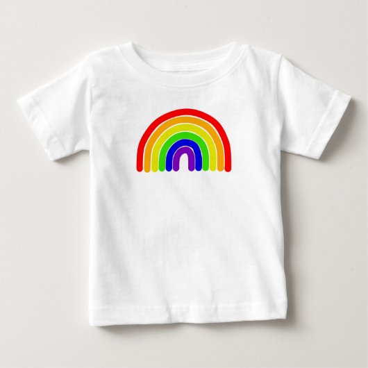 T-shirt Pour Bébé Arc-en-ciel large (Devant)