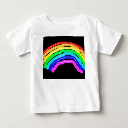 T-shirt Pour Bébé Arc-en tiré (Devant)