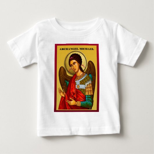 T-shirt Pour Bébé Archange Michel (Devant)