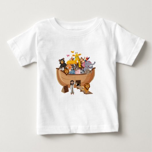 T-shirt Pour Bébé Arche de Noé (Devant)