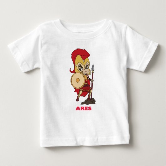 T-shirt Pour Bébé Ares, Dieu de guerre (Devant)