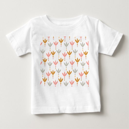 T-shirt Pour Bébé Argent et or (Devant)