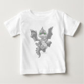 T-shirt Pour Bébé Argent Scorchio (Devant)