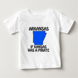 T-shirt Pour Bébé Arkansas - Si Kansas Était un Pirate