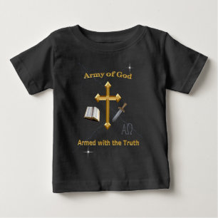 T-shirt Pour Bébé Armée De Dieu