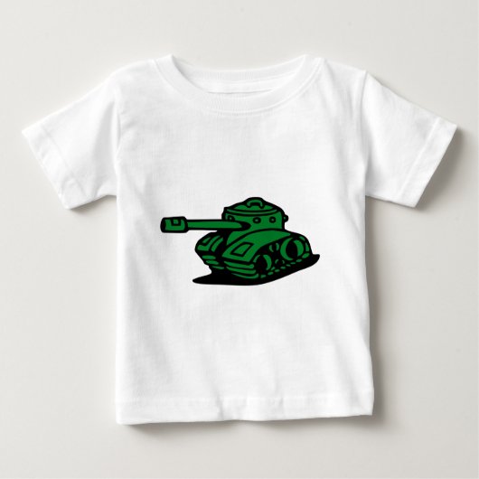 T-shirt Pour Bébé armée de réservoir (Devant)