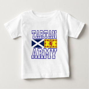T-shirt Pour Bébé Armée de tartan