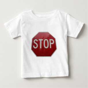 T-shirt Pour Bébé Arrêter le signe
