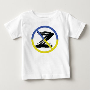 T-shirt Pour Bébé Arrêtez la guerre en Ukraine Jetez un oreiller