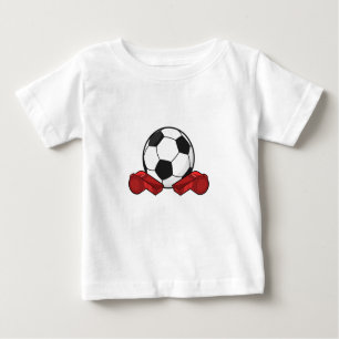 T-shirt Pour Bébé Arrivée sifflet & balle de football