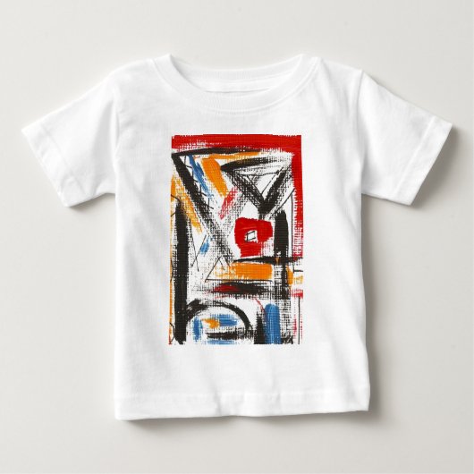 T-shirt Pour Bébé Art abstrait peint parMain moderne (Devant)
