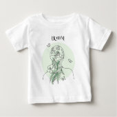 T-shirt Pour Bébé Art Abstrait, Tons Terre (Devant)
