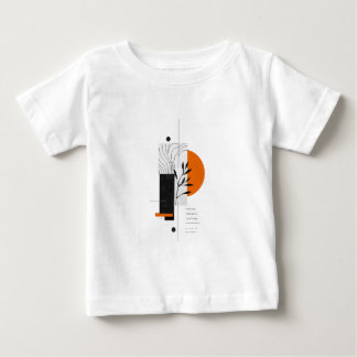 T-shirt Pour Bébé Art botanique géométrique abstrait moderne pour le