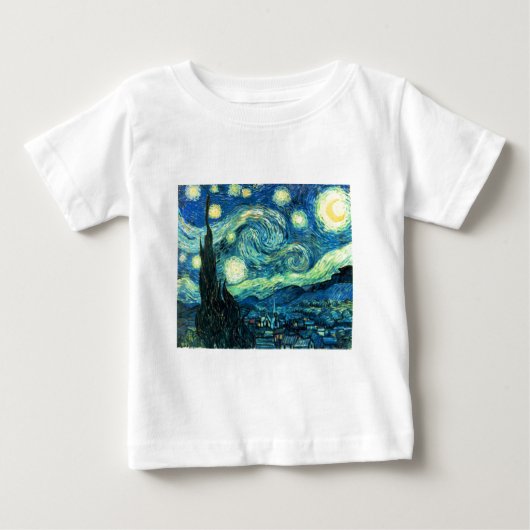 T-shirt Pour Bébé Art de nuit Starry (Devant)