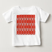 T-shirt Pour Bébé Art Deco Diamond Shapes and Lines (Devant)
