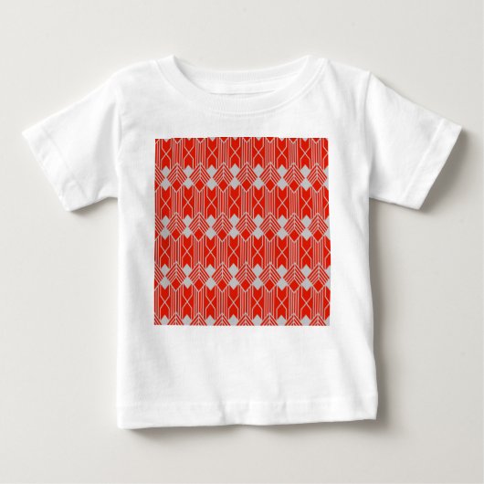 T-shirt Pour Bébé Art Deco Diamond Shapes and Lines (Devant)