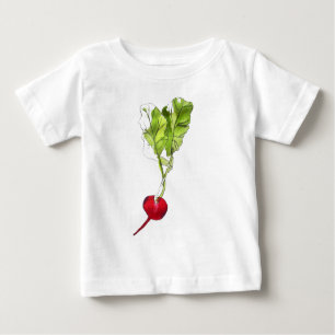 T-shirt Pour Bébé Art d'illustration d'aquarelle végétale Radical