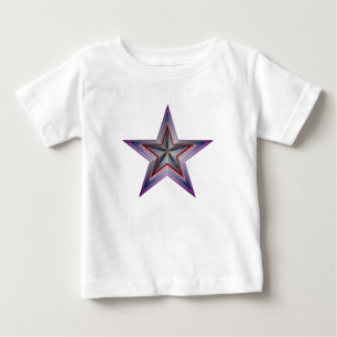 T-shirt Pour Bébé art géométrique abstrait étoile