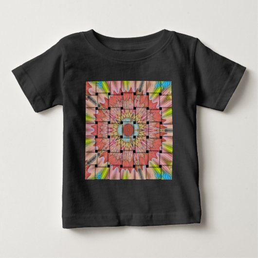 T-shirt Pour Bébé Art inspiré par l'Afrique Imprimé- Design géométri (Devant)
