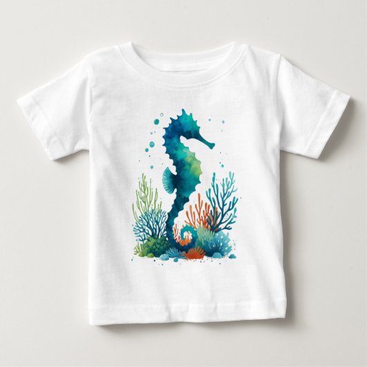 T-shirt Pour Bébé art marin/de plage/côtier hippique (Devant)