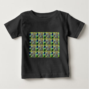 T-shirt Pour Bébé Art Mosaïque Contemporain - Un Joueur