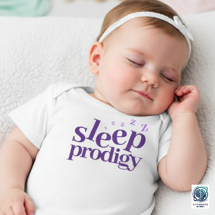 T-shirt Pour Bébé Art Mot Prodigy De Sommeil