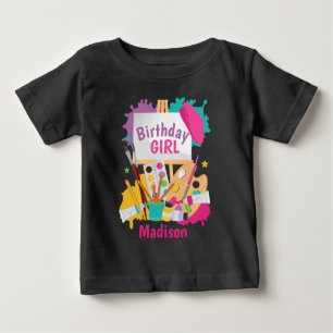 T-shirt Pour Bébé Art Party Anniversaire chemise Peinture Anniversai