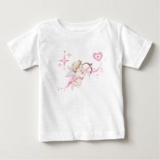 T-shirt Pour Bébé Art romantique de la Saint-Valentin avec lueur de
