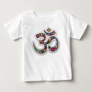 T-shirt Pour Bébé Art symbolique floral Namaste
