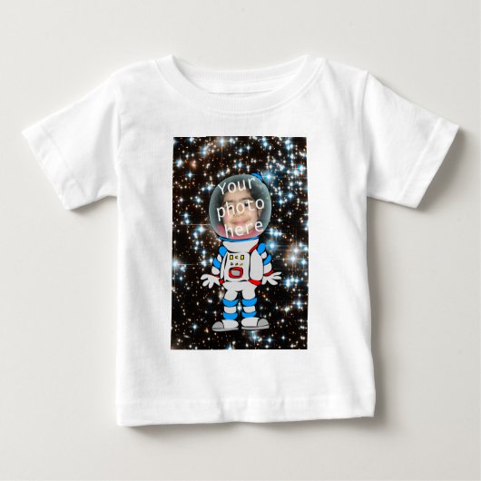 T-shirt Pour Bébé Astronaut en formation - Modèle enfant étoile (Devant)