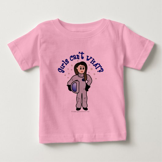 T-shirt Pour Bébé Astronaute de la Femme Lumière (Devant)